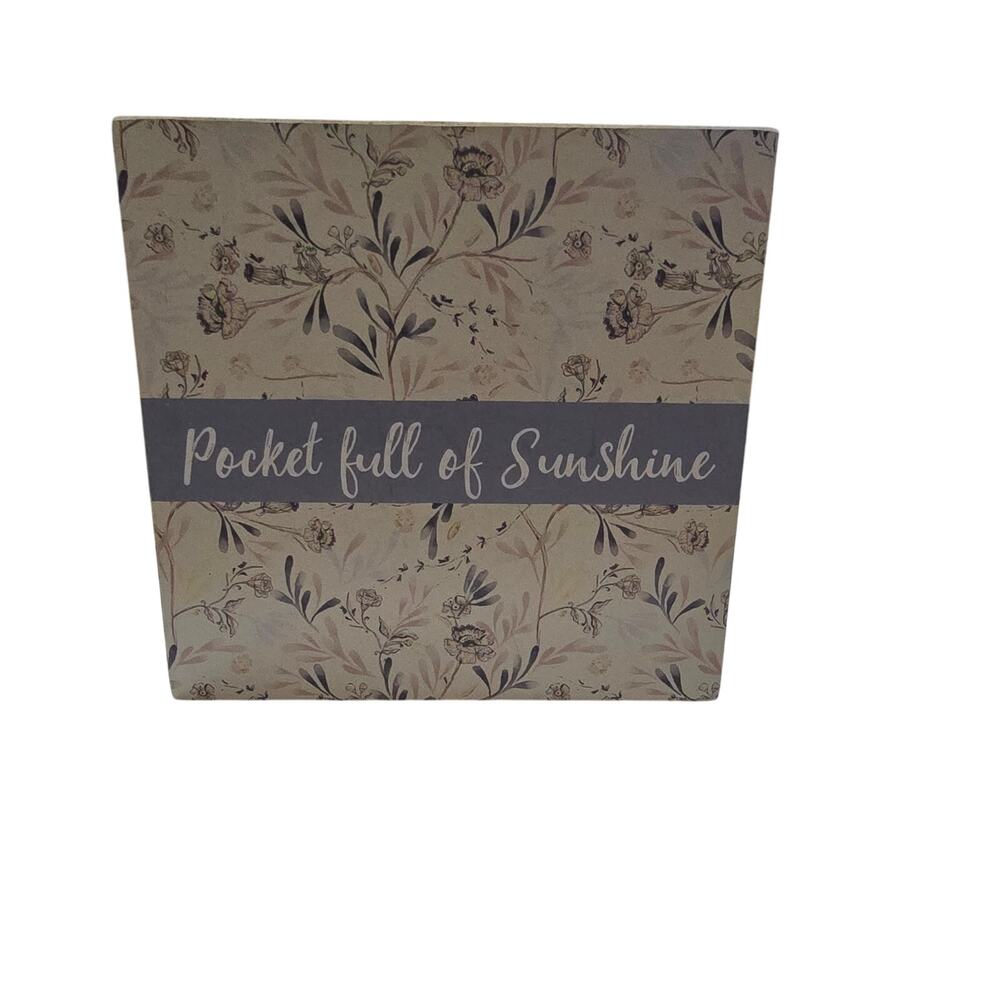 Primitives by Kathy Pocket Full Of Sunshine wooden home decor NWT